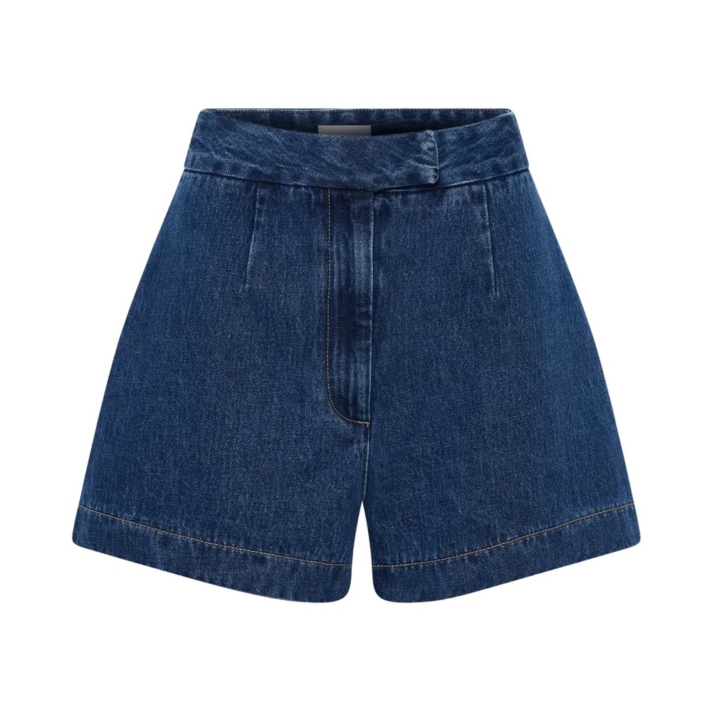 Meshki Abel Denim Shorts - Dark Blue